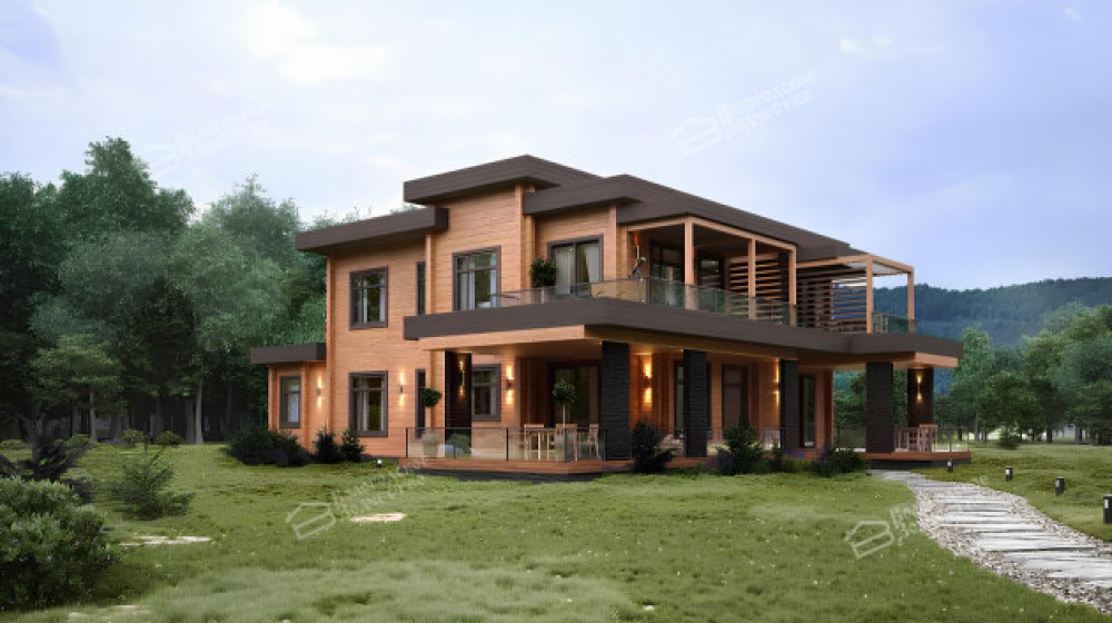 Дом из клееного бруса VZ-387